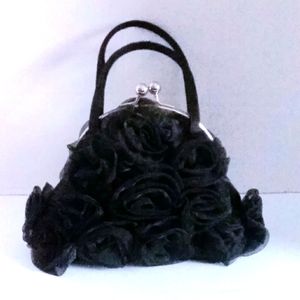 Black Roses evening bag